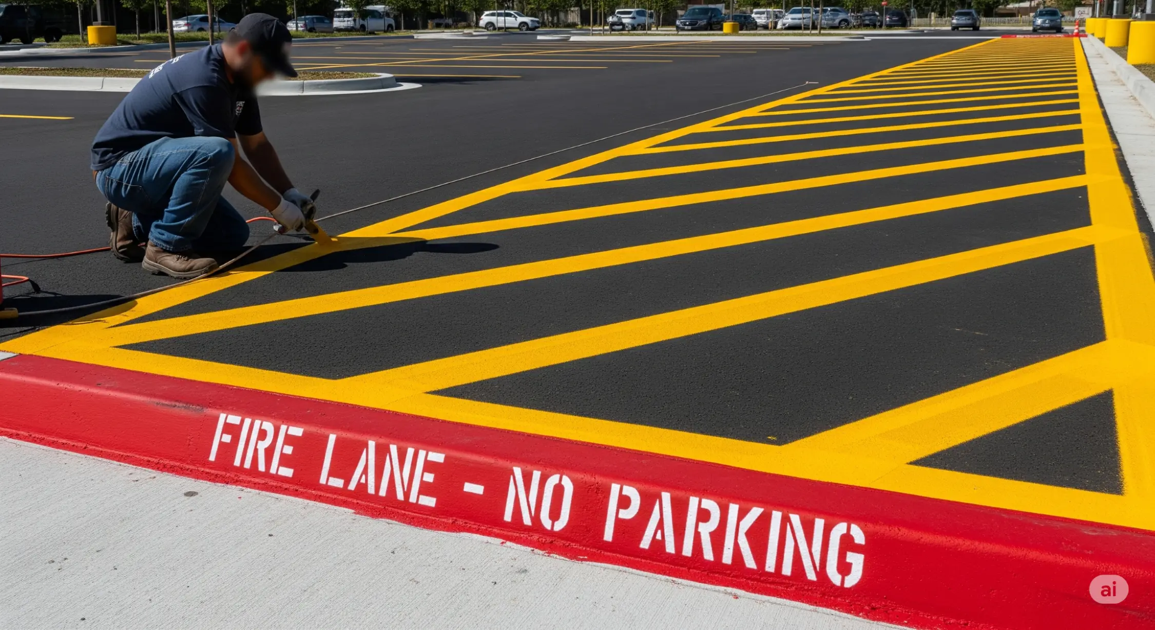Fire Lane Striping