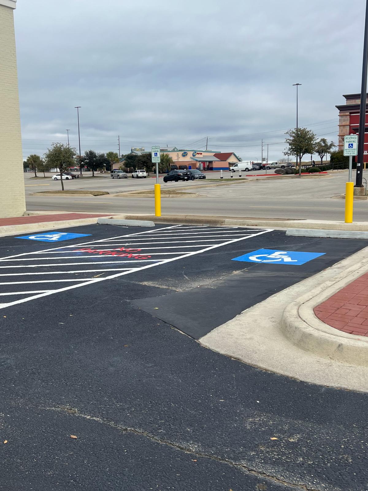 Parking lot striping project 1
