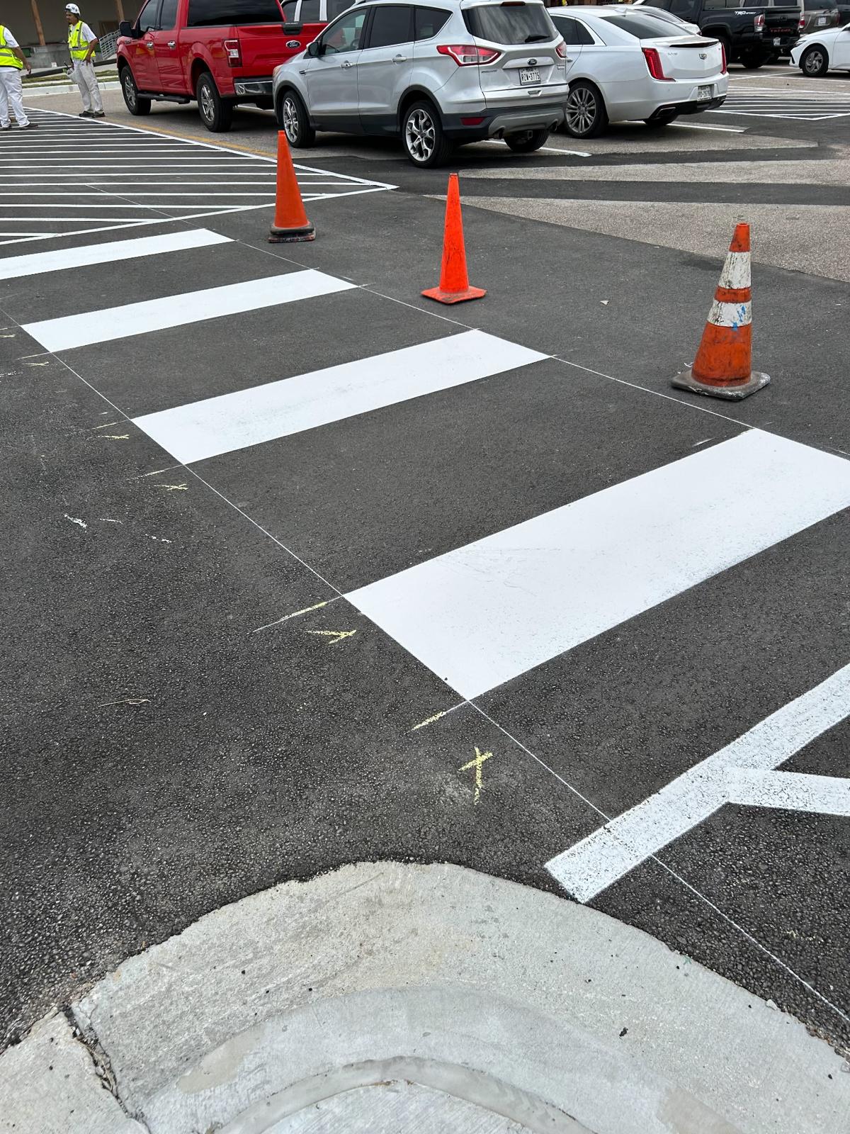 Parking lot striping project 4