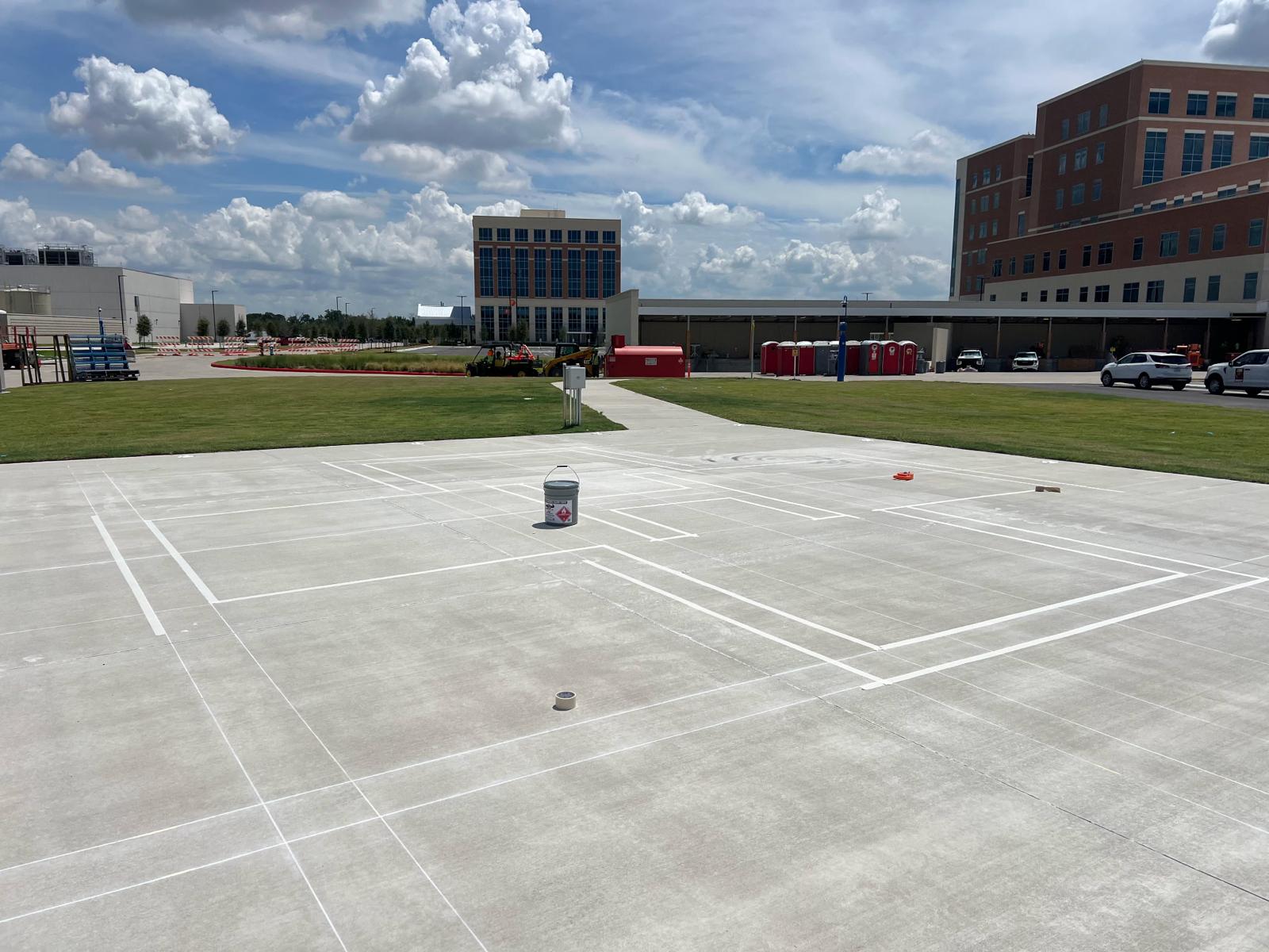 Parking lot striping project 5