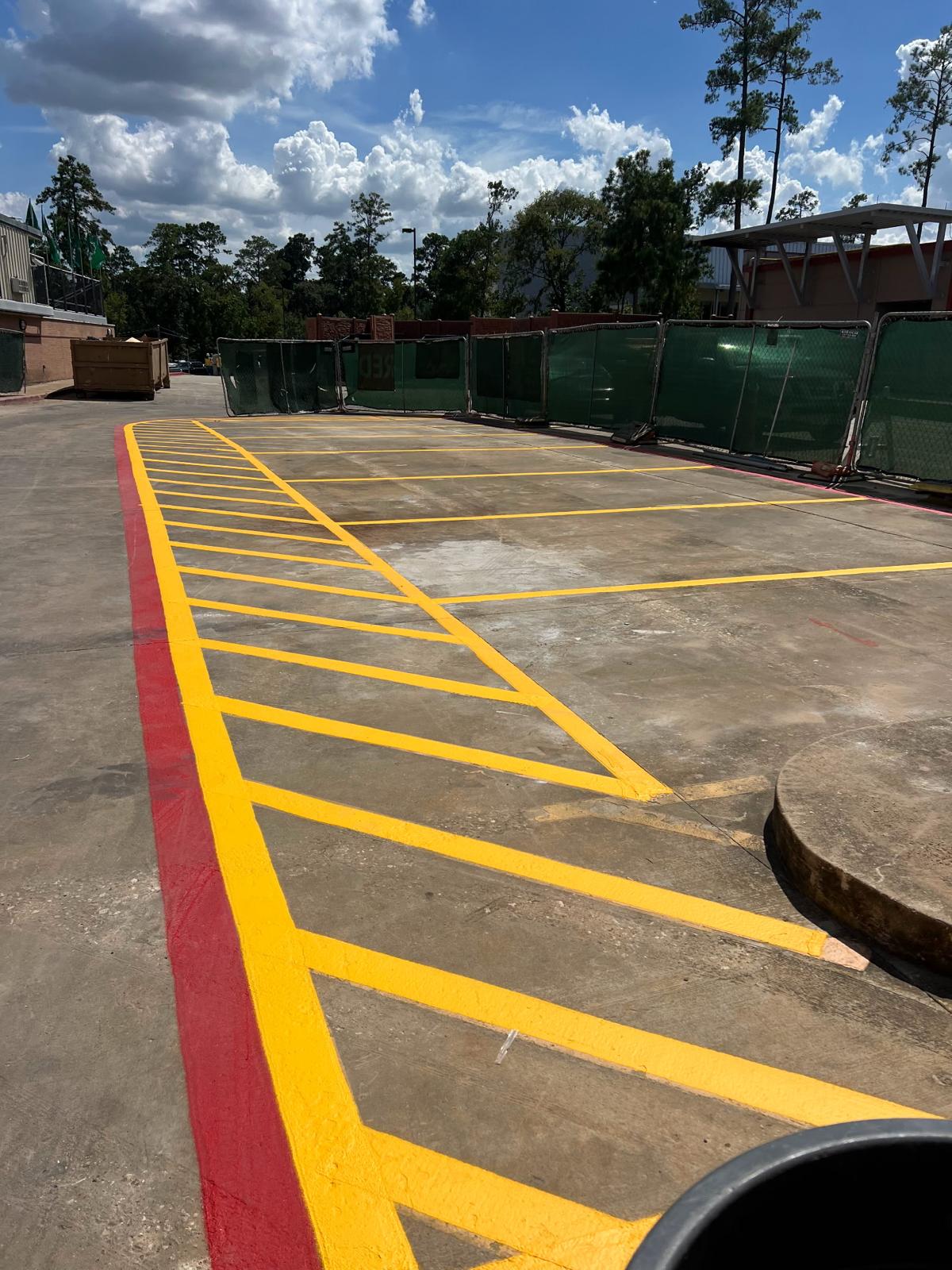 Parking lot striping project 6